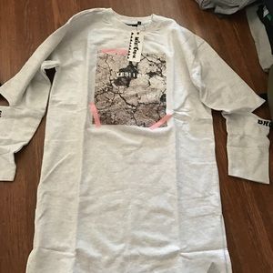 New Yes I am Broke Gray Tunics free size cut out
